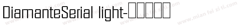 DiamanteSerial light字体转换